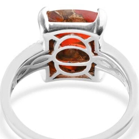 Matrix Fire Red Opal Sterling Silver Ring Sz 9! 🔥 - Picture 7 of 7